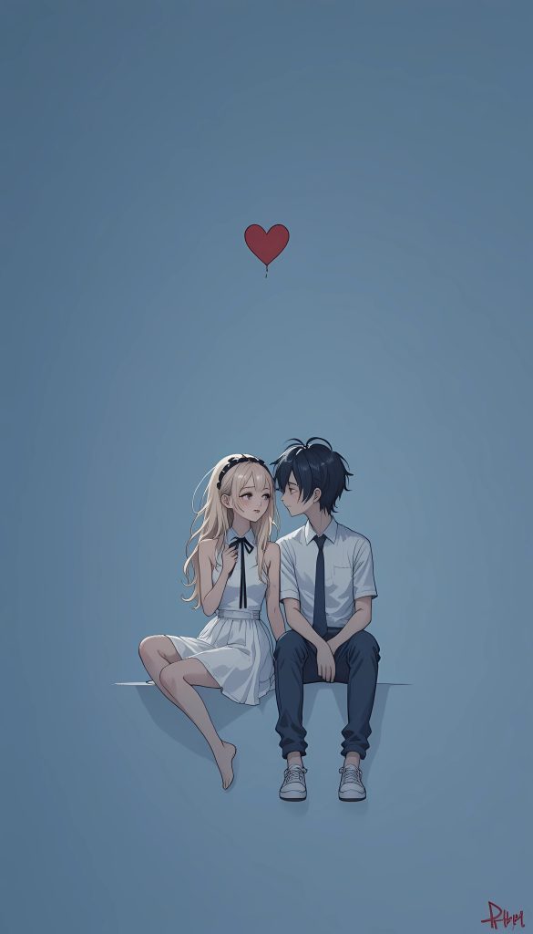 minimalist-romantic-anime-couple-4k-anime-wallpaper